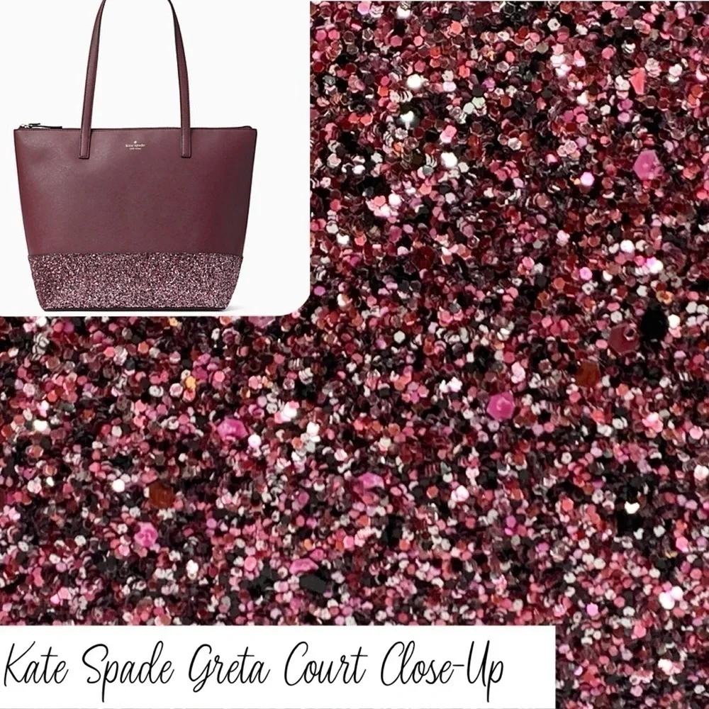 Kate Spade Cherrywood Greta Court Glitter Tote NWT